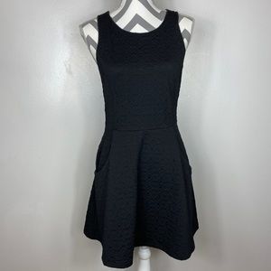 Silence + Noise Black Skater Dress with Pockets
